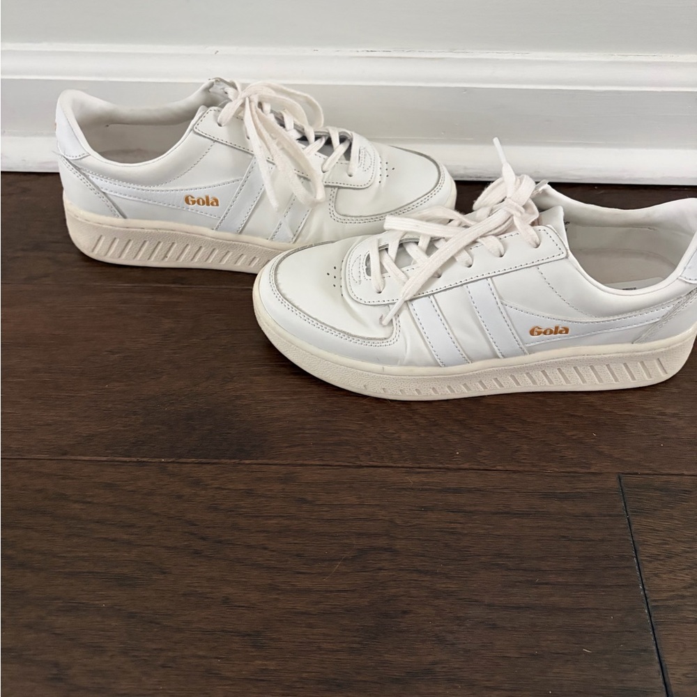 Gola White and Cream Athletic Shoes